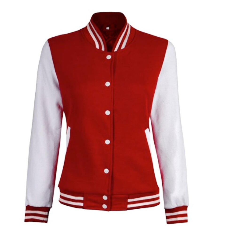 Decrum Letterman Jacket Women - Varsity Jacket Bomber Light Weight
